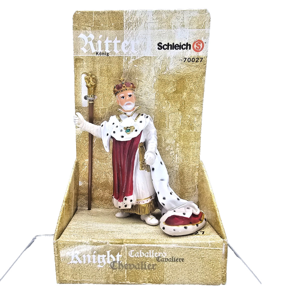 Schleich King 70027 World of Knights Retired Figurine NIB Royal Robe Scepter